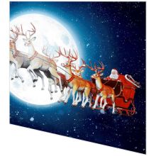 Servietten - Weihnachtsmann vor dem Mond - 2