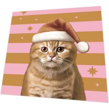 Servietten - Xmas Katze - 3