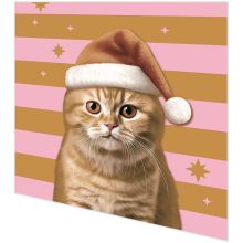 Servietten - Xmas Katze - 2