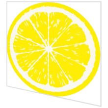 Napkins punched in form - Lemon