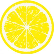 Servietten gestanzt - Zitrone