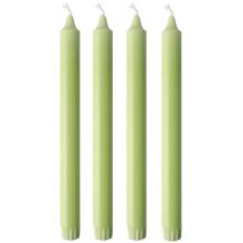 Stick candle - Leaf Green 25cm - 4 Pieces