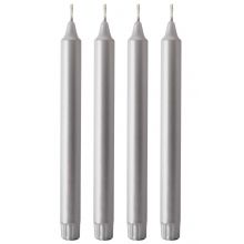 Stick candle - Silver 25cm - 4 Pieces