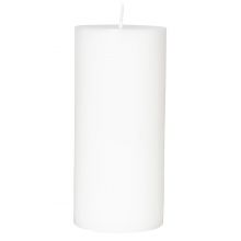 Stumpenkerze - Weiß 15cm - 1 Stück - 50h