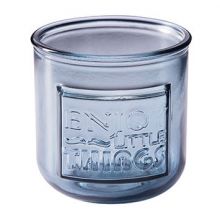 Teelichtglas - Enjoy grau