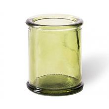 Teelichtglas - Passion flaschengrün