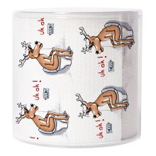 Toilettenpapier - Elch auf WC - 1