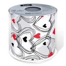 Toilet paper - Shower of hearts