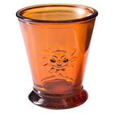 Trinkglas - Sonne orange